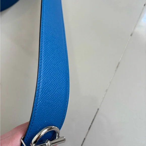 100% Authentic HERMES Ithaque belt buckle & Reversible leather strap 90cm - Picture 15 of 15